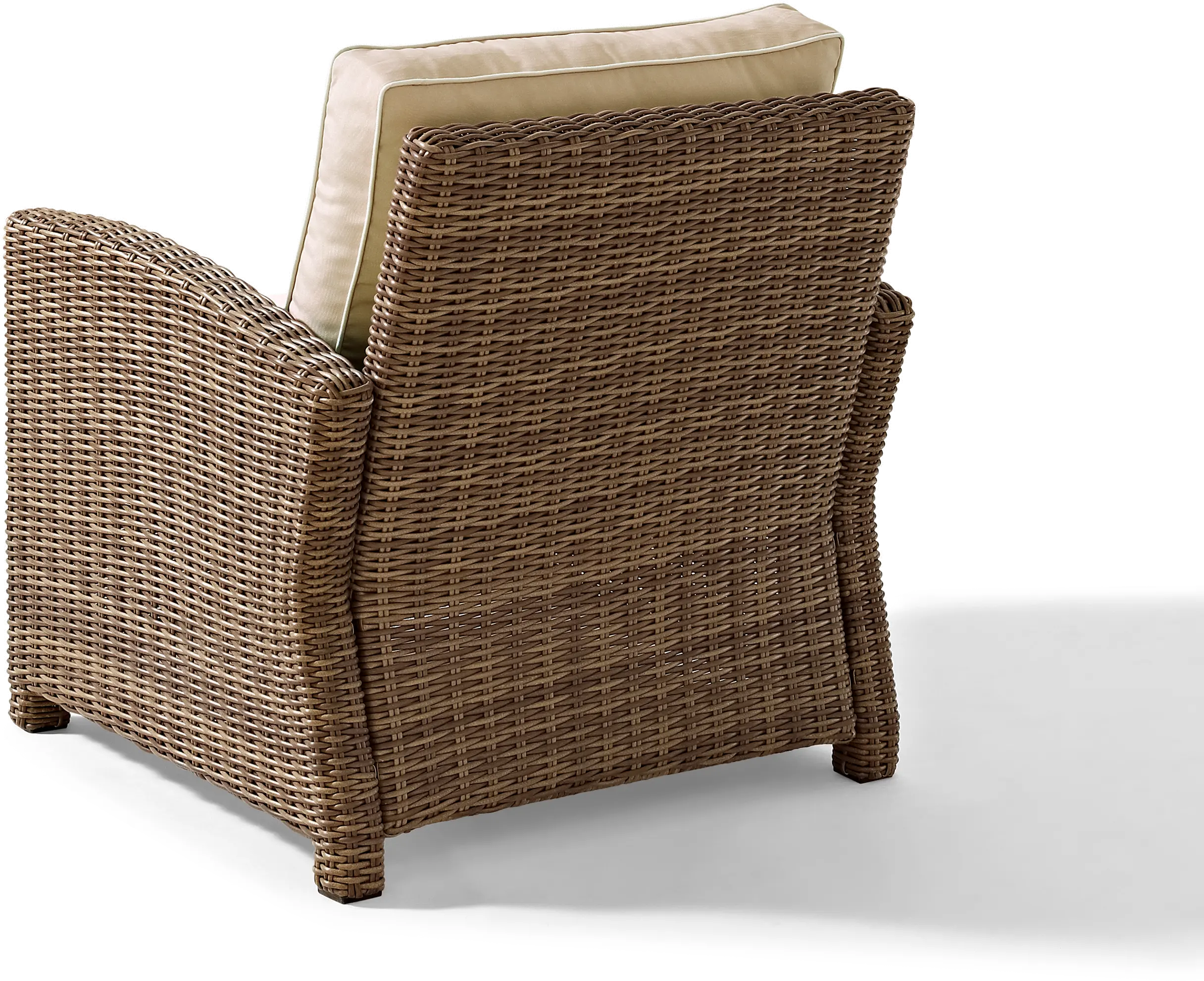 Bradenton Sand and Wicker Patio Armchair