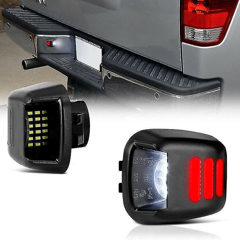 Car Led License Plate Lights Rear Light Waterproof Taillamp For Navara D40 Frontier 2007-2016