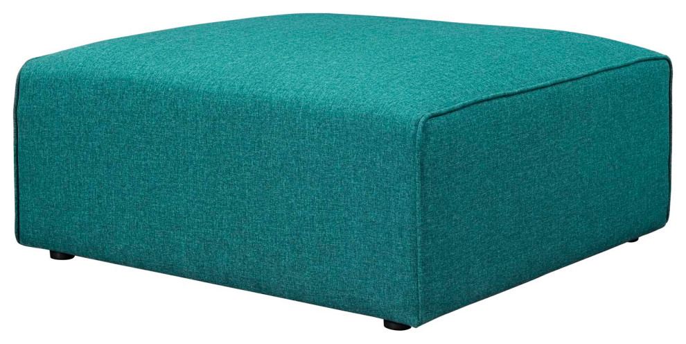 Mingle Upholstered Fabric Ottoman   Contemporary   Footstools And Ottomans   by Simple Relax  Houzz