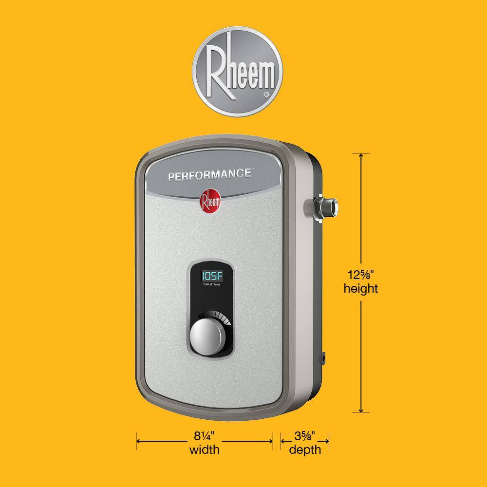 Rheem Performance 8 kW Self-Modulating 1.55 GPM Tankless Electric Water Heater RETEX-08