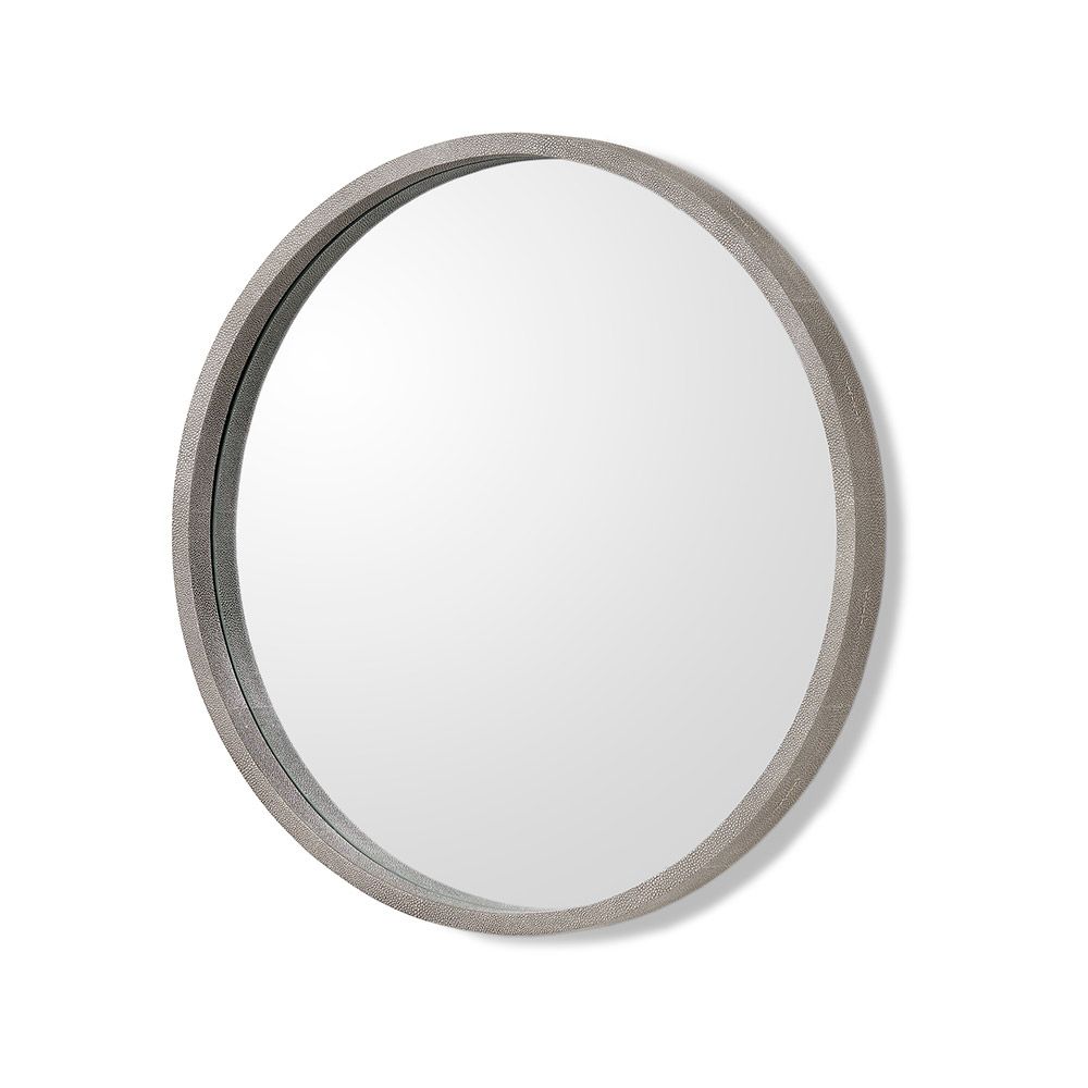 Como Grey Shagreen Mirror