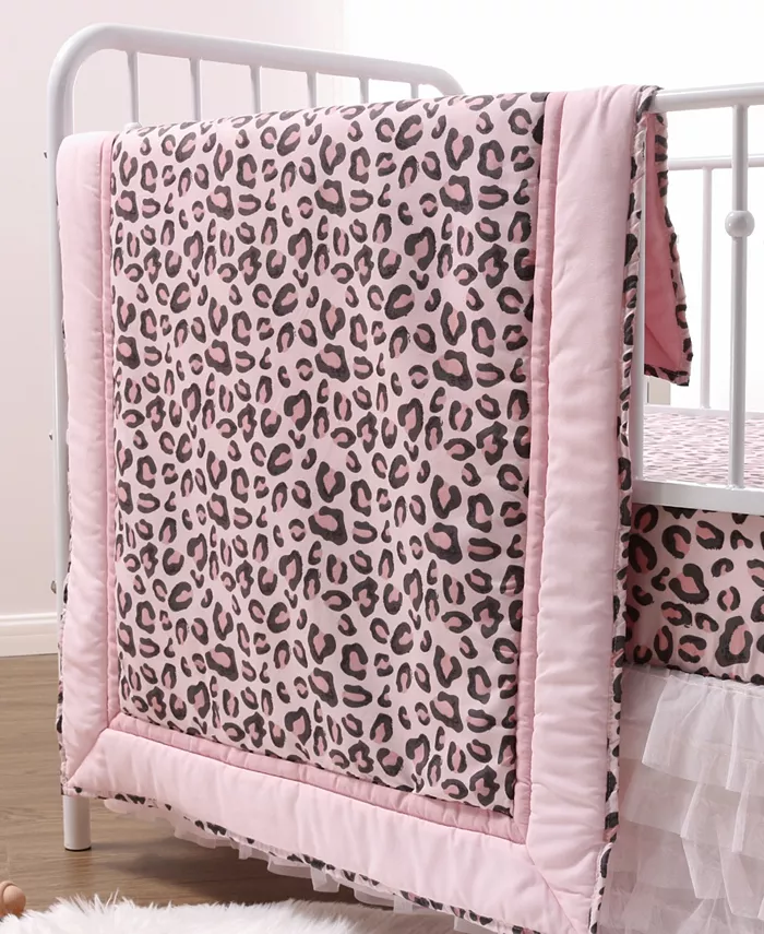 The Peanutshell Leopard Crib Bedding Set， 3 Piece