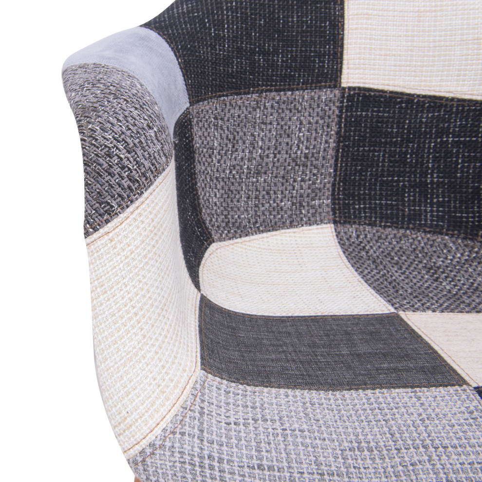 LeisureMod Willow Fabric Eiffel Accent Chair   Midcentury   Dining Chairs   by LeisureMod  Houzz