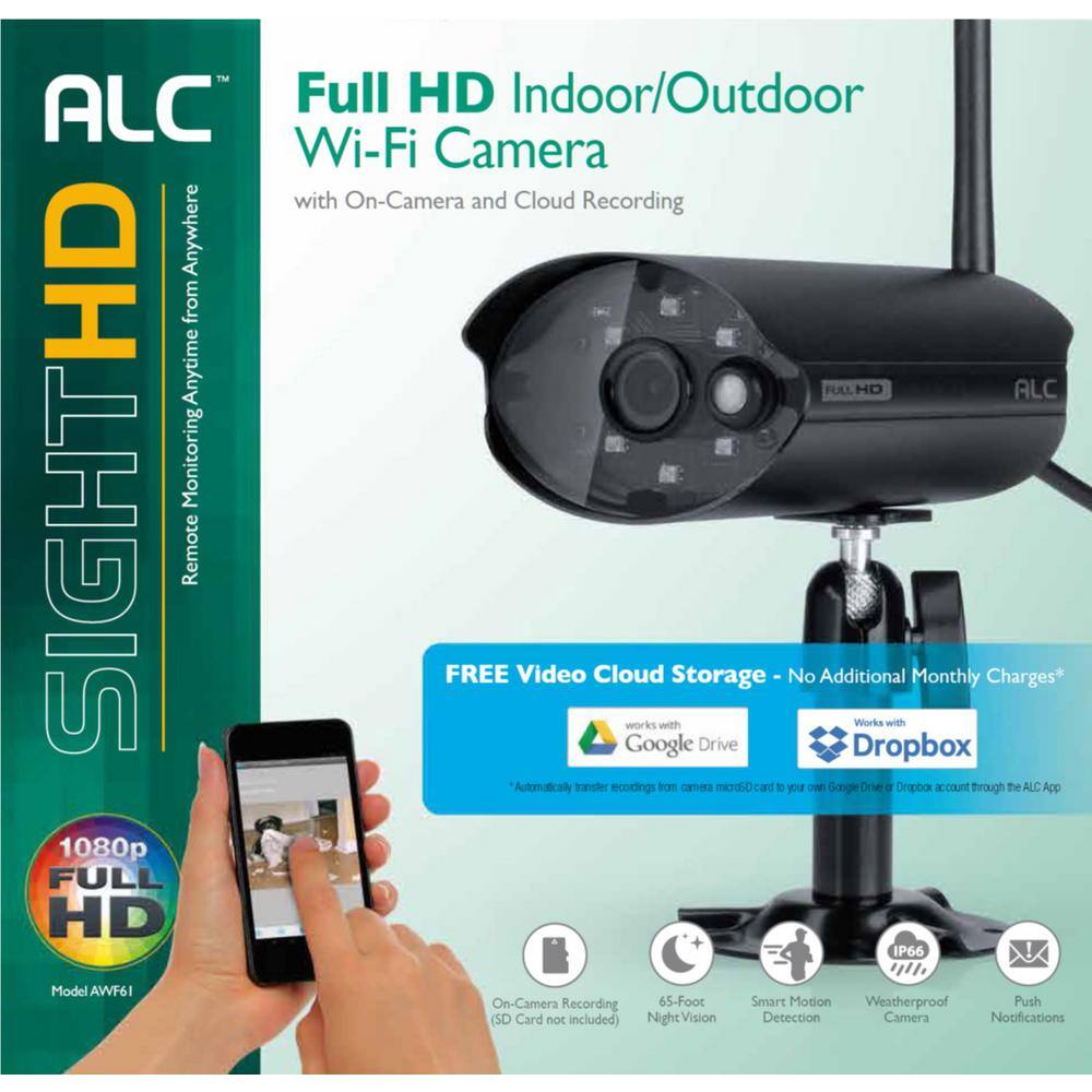 ALC 1080P IndoorOutdoor Wi-Fi Security Camera ALC-AWF61