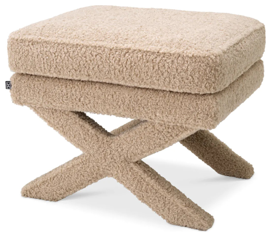 Cross legged Modern Stool  Eichholtz Cordoba   Transitional   Footstools And Ottomans   by Oroa   Distinctive Furniture  Houzz