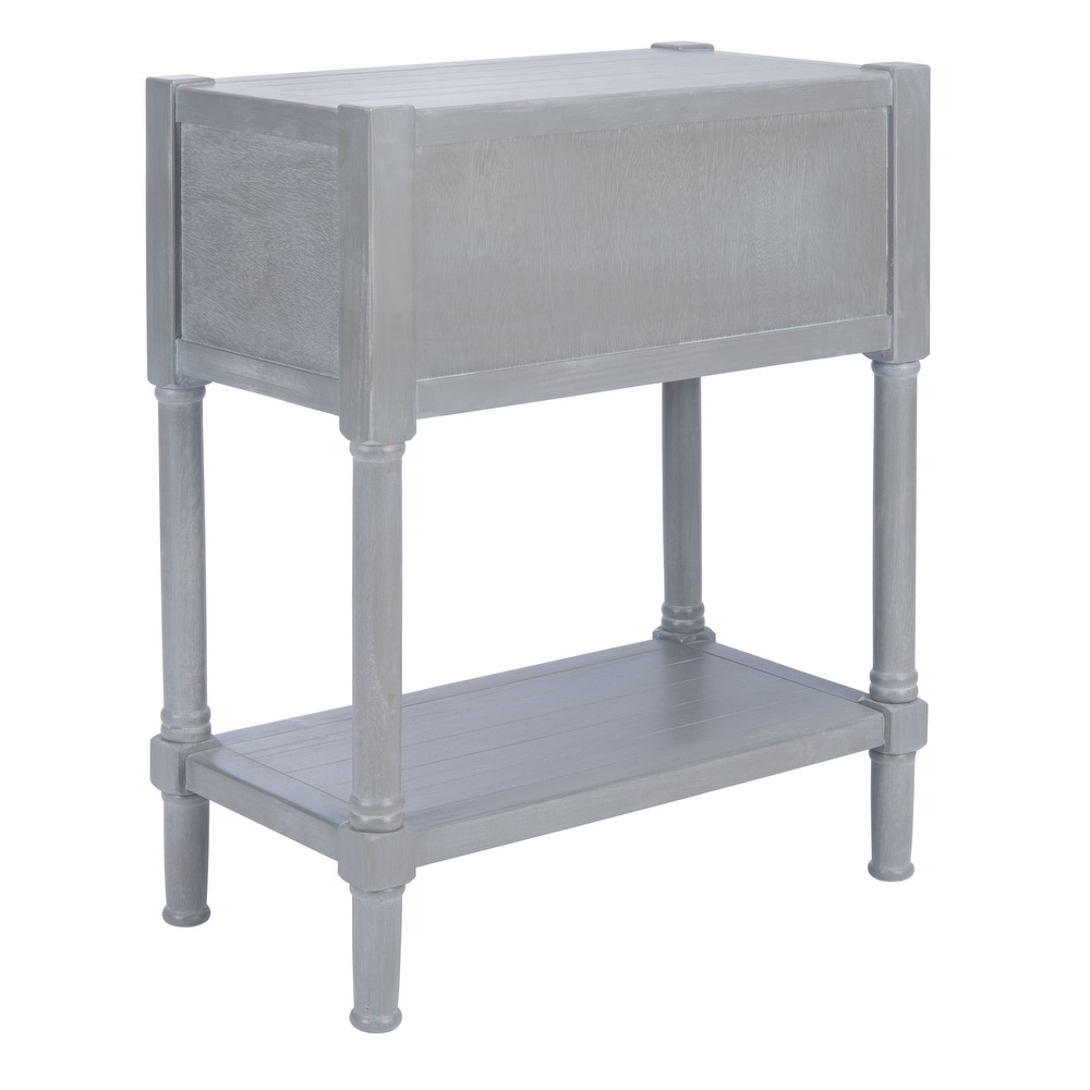 SAFAVIEH Filbert Distressed White 3 Drawer Console Table   23.5\