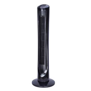 Hampton Bay 40 in. 3 Speed Remote Control Oscillating Tower Fan in Black FZ-25D