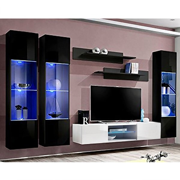 Fly CD3 33TV Wall Mounted Floating Modern Entertainment Center