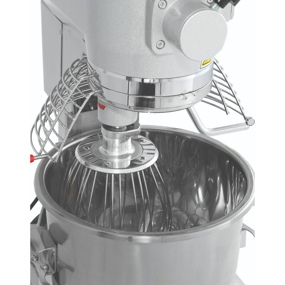 Chronos 30R-002 Commercial 20 Qt. Planetary Stand Mixer with Bowl， Guard， Accessories， and #12 Attachment Hub， 120V， 1-1/2 HP