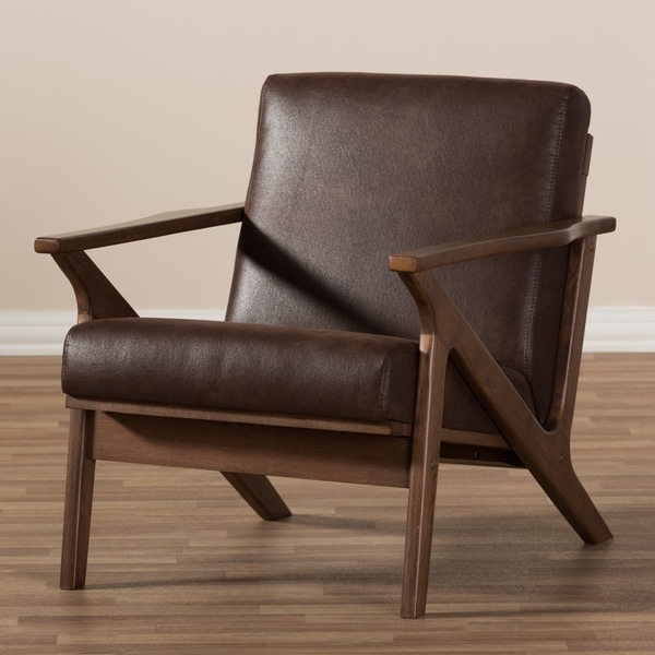 Baxton Studio Bianca Mid-century Lounge Chair