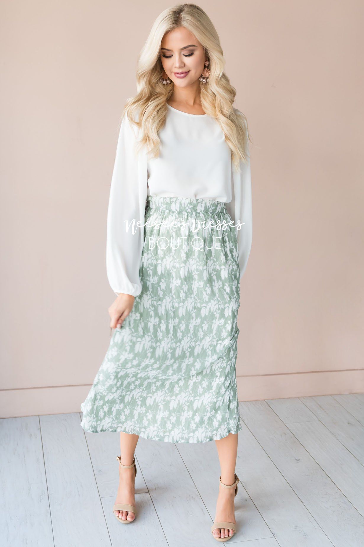 Spring is All Around Modest Skirt