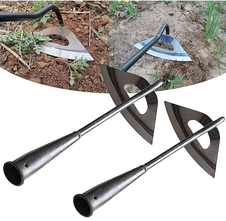 Steel Hardened Hollow Hoe Durable Garden Hoes for Weeding Sharp Gardening Hand Tools Hoe