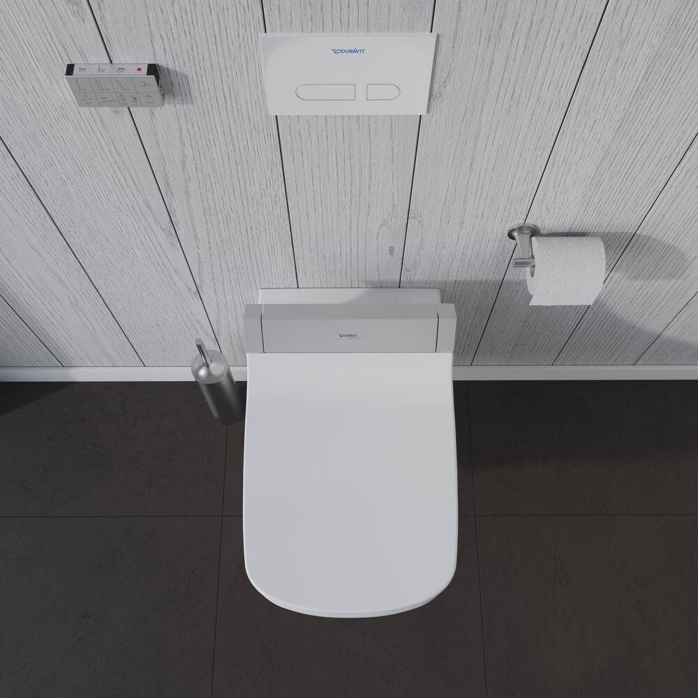 Duravit Starck Electric Bidet Seat For Elongated Toilet in White 610200001001300