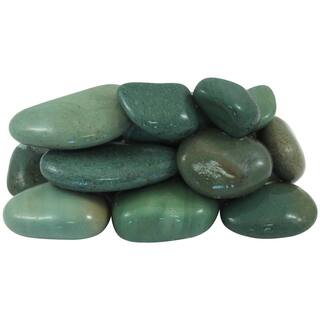 Rain Forest 0.25 cu. ft. 1 in - 3 in. Tahiti Green Beach Pebbles RFTGBP3-20