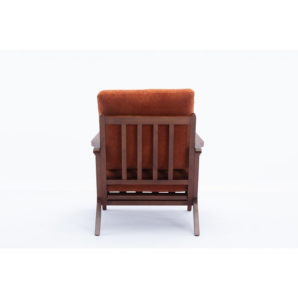 Upholstered Accent Lounge Leisure Chair with Solid Wood Frame