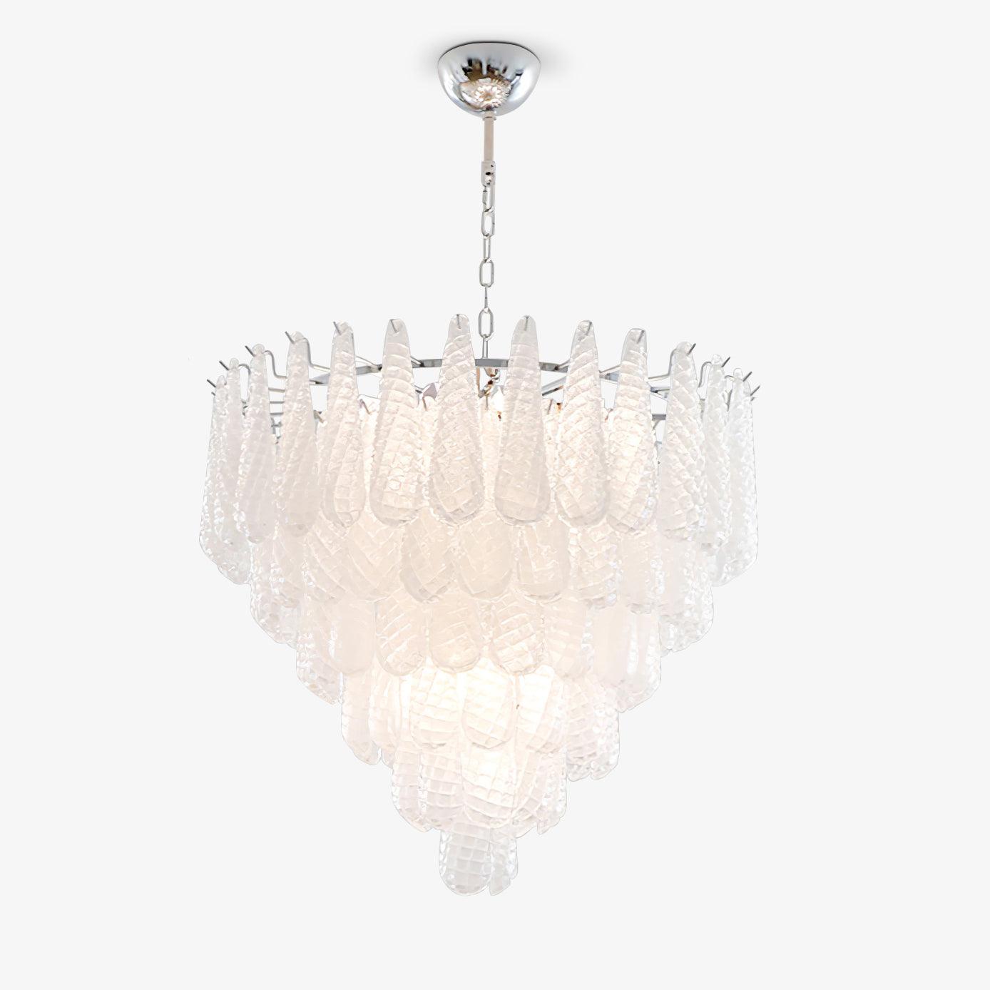 Grid Glass Waterfall Chandelier