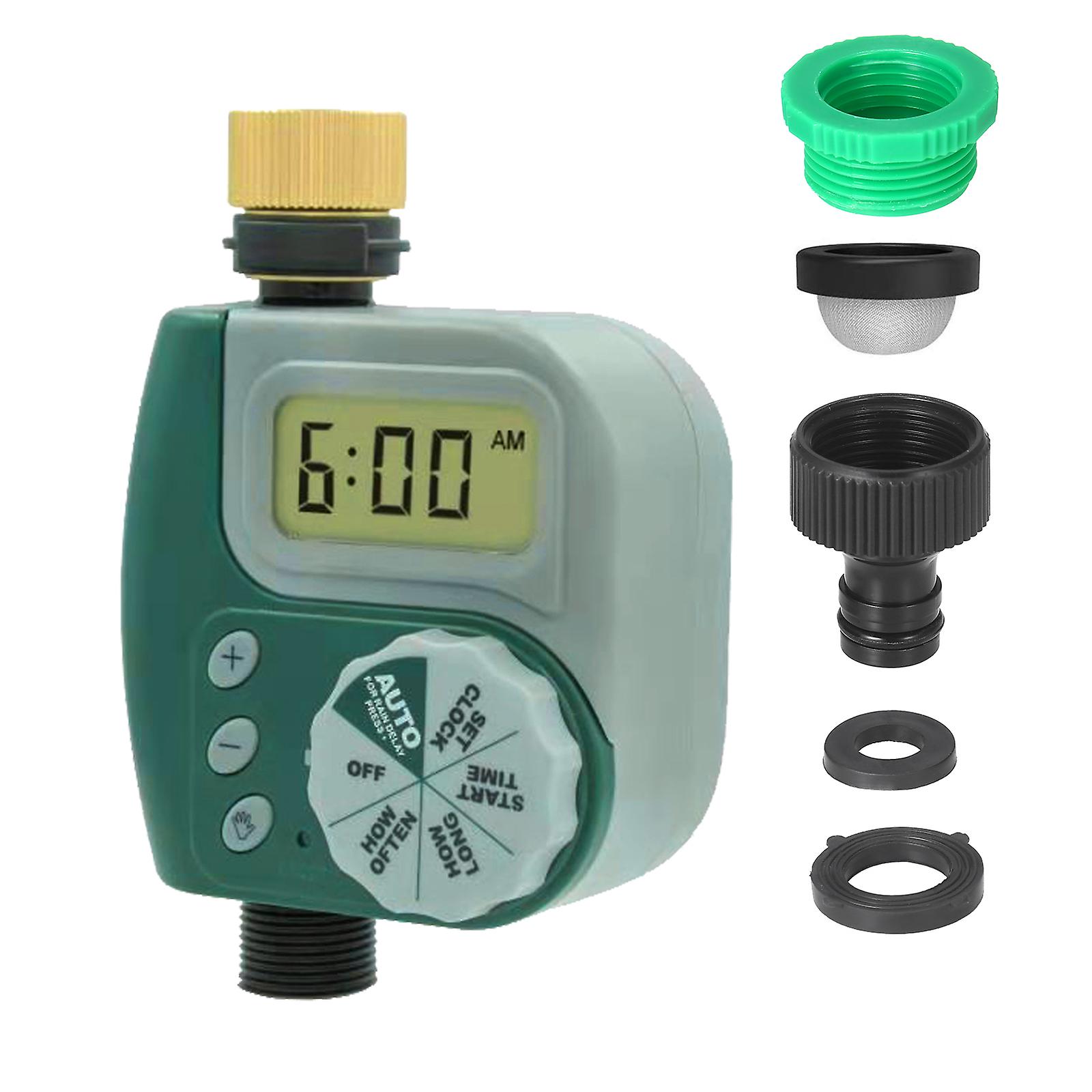 Digital Programmable Water Timer Weatherproof  Garden Lawn Faucet Hose Timer Automatic Irrigation Controller 1-outlet Leakpoof Copper Connector With S