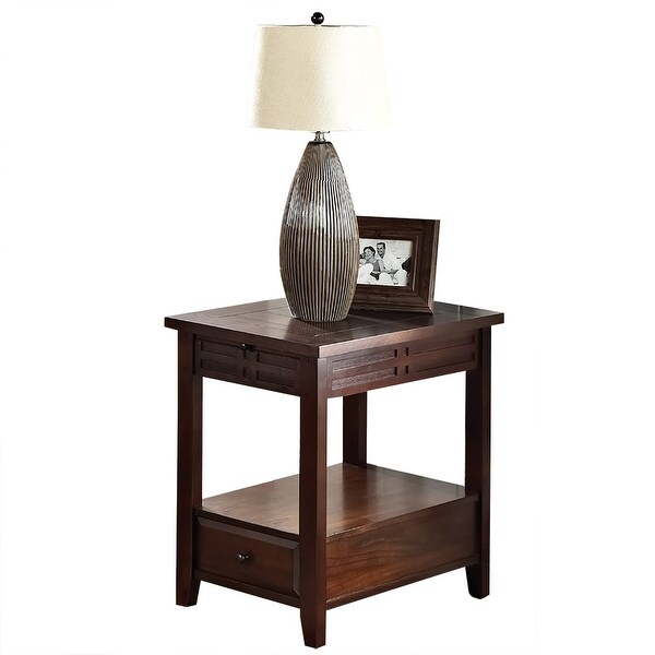 Copper Grove Vallee Mocha Cherry Chairside Table