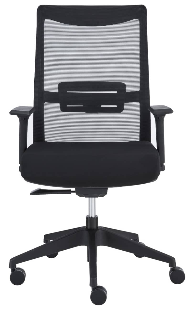 Euro Style Black Lasse High Back Office Chair