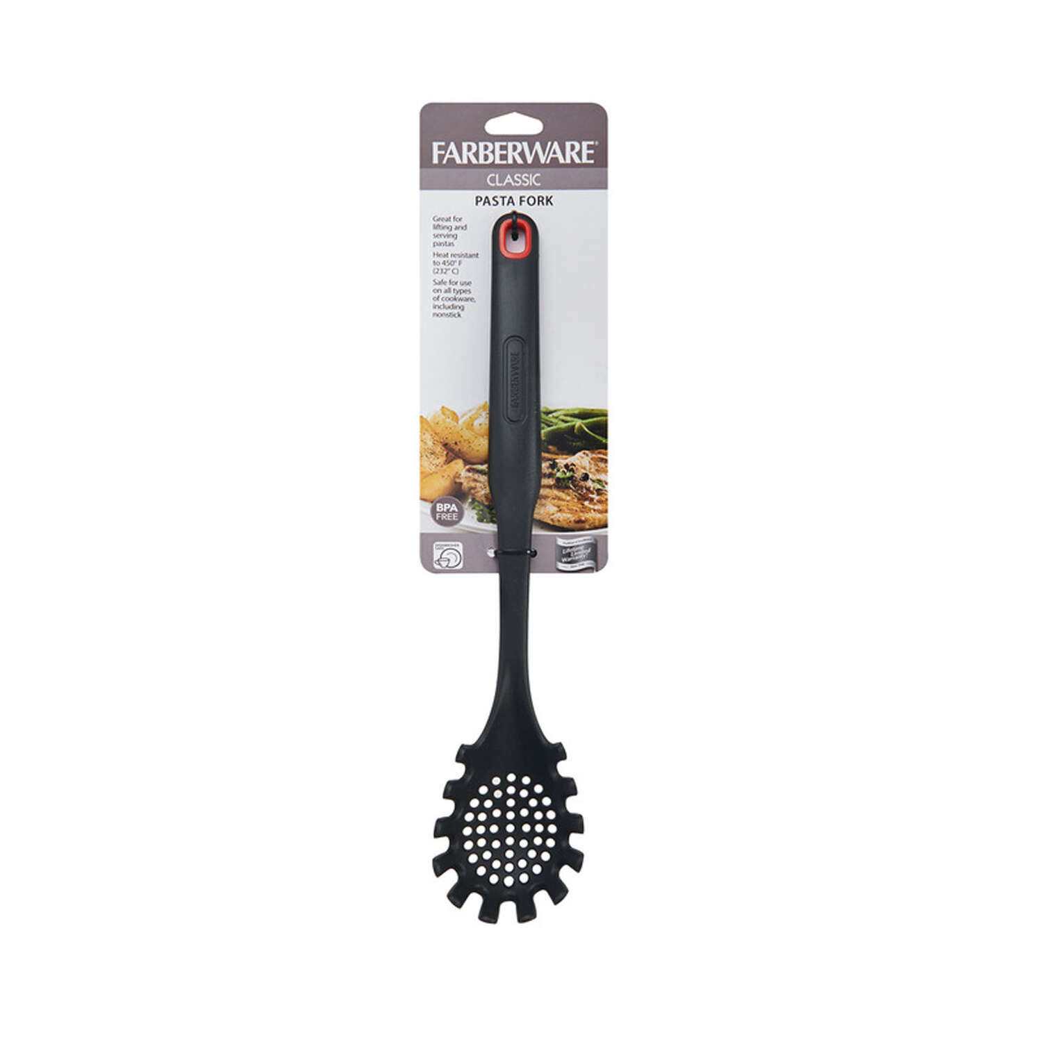 Farberware Black Nylon Pasta Fork