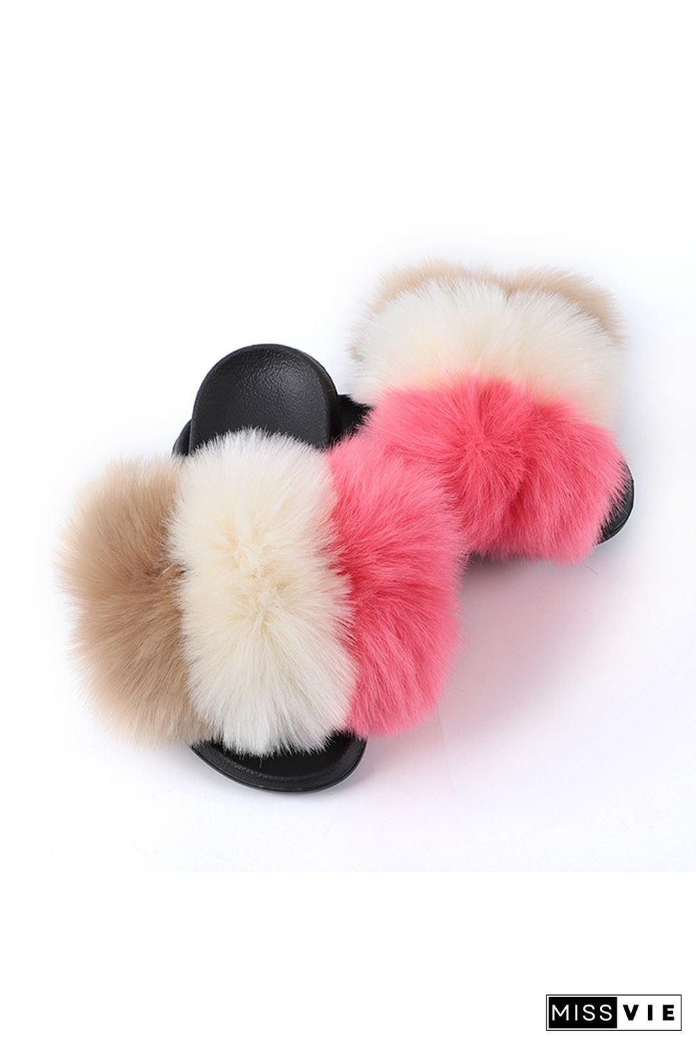 Colorful Fluffy Home Slippers Wholesale