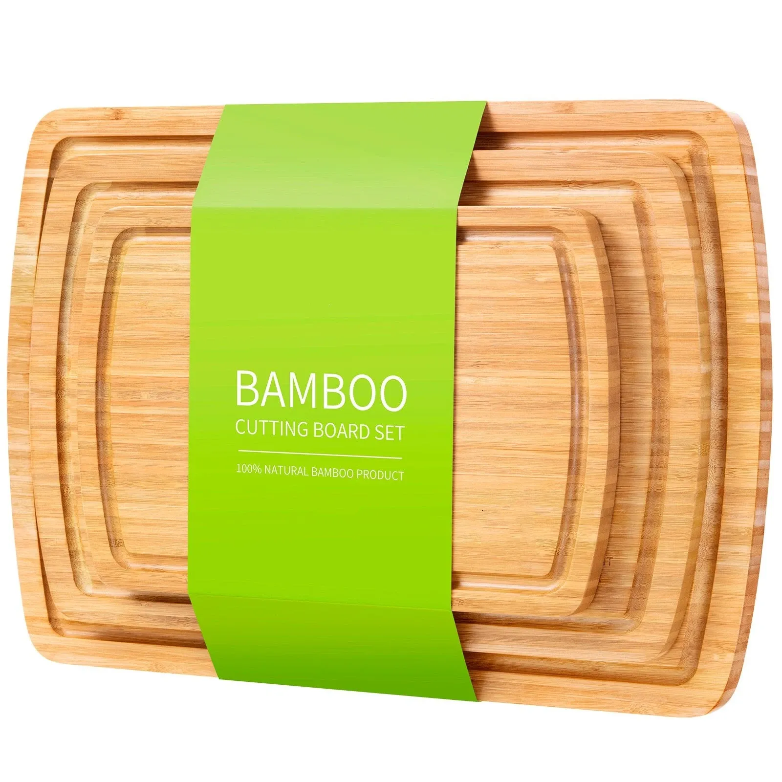 Bamboo Cutting Board Set of 3