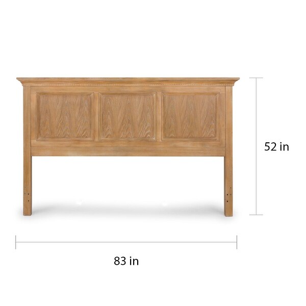 Manor House Contemporary White Oak King Headboard (Headboard Only) - - 31441418