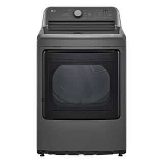 LG 7.3 cu. ft. Ultra Large High Efficiency Vented Electric Dryer in Middle Black DLE7150M