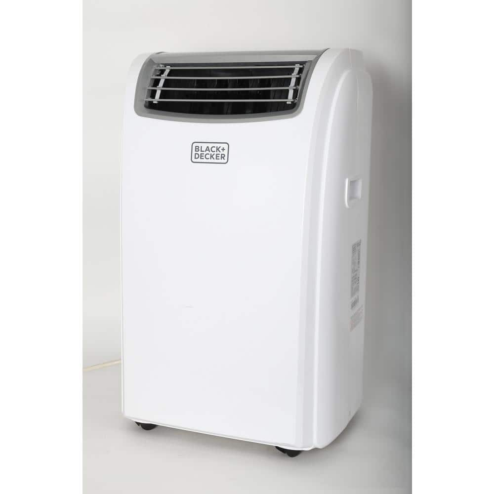 BLACK+DECKER 12,500 BTU, 8,000 BTU (SACC/CEC) Portable Air Conditioner, Dehumidifier and Remote, White BPT08WTB