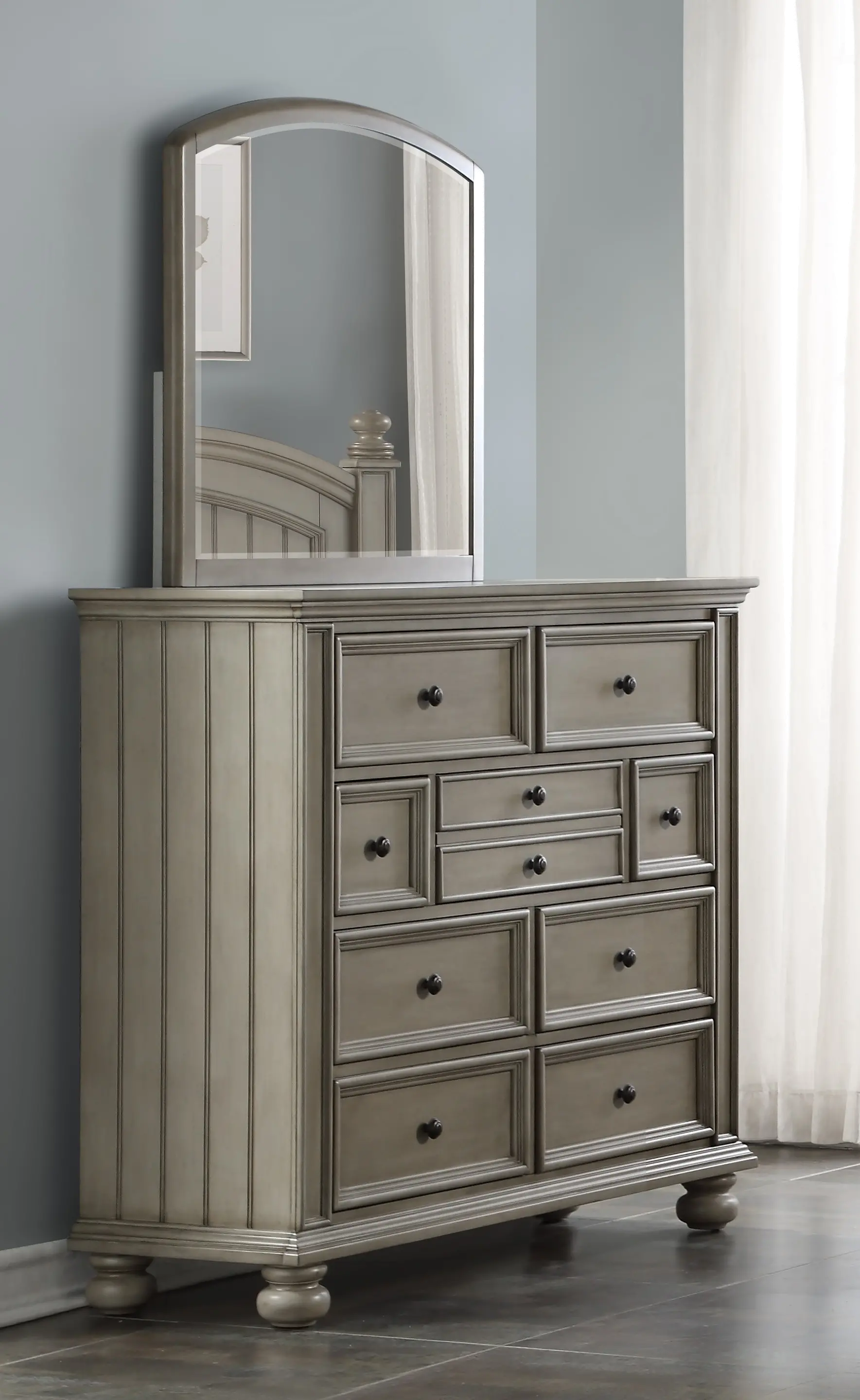 Barnwell Gray Tall Dresser