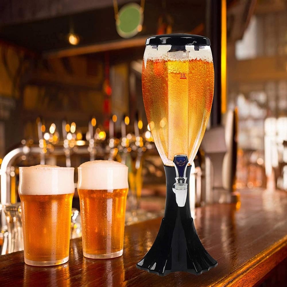 3L Draft Beverages Beer Tower Beverage Dispenser for Beer and Drink - 21.6