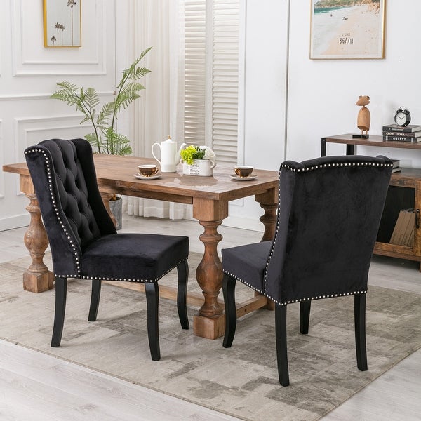 Wingback Dining Chairs- Set of 2