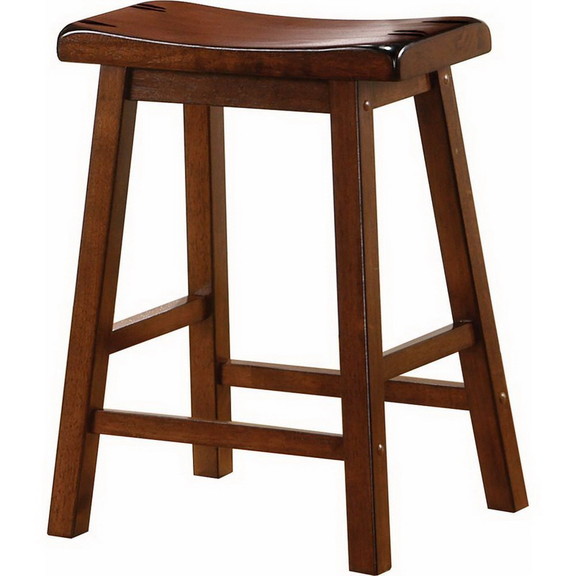 Benzara BM69427 Wooden Casual Counter Height Stool...