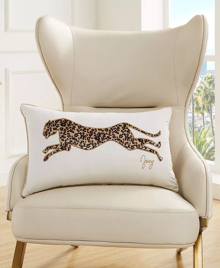 Juicy Couture Velvet Cheetah Decorative Pillow， 14