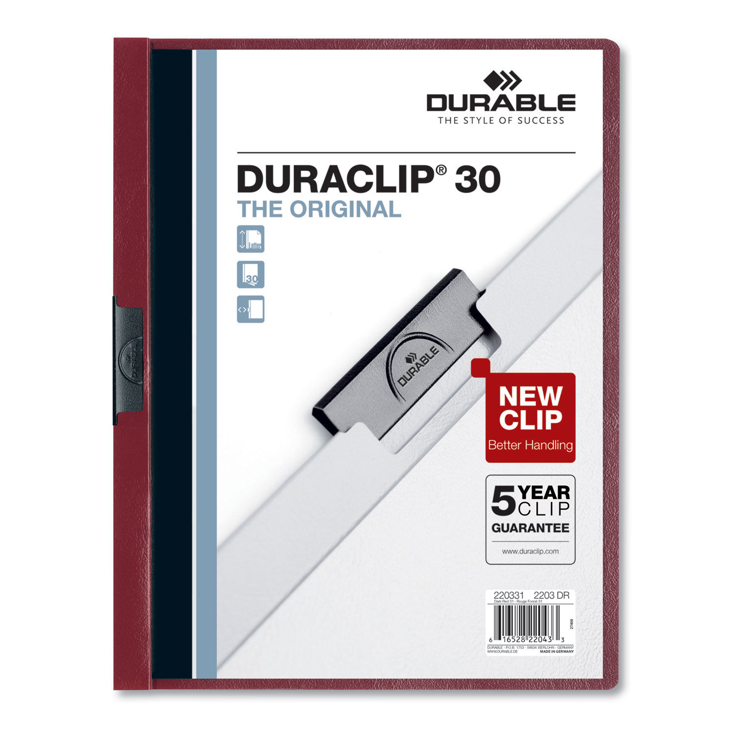 DuraClip Report Cover by Durableandreg; DBL220331