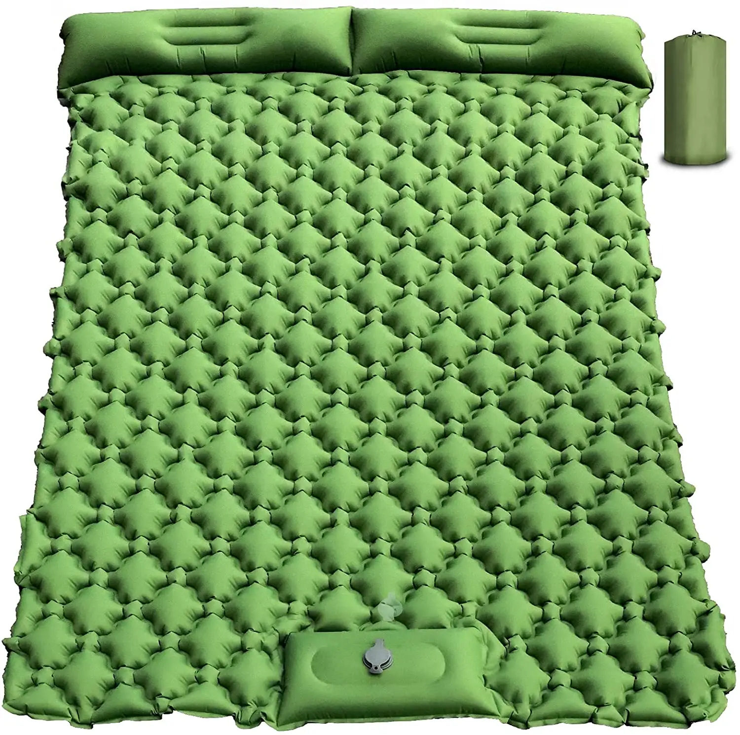 Factory Direct Supply Double Camping Sleeping Pad Built in Pump Camping Mattress Traveling Backpacking Hiking Tent Mat