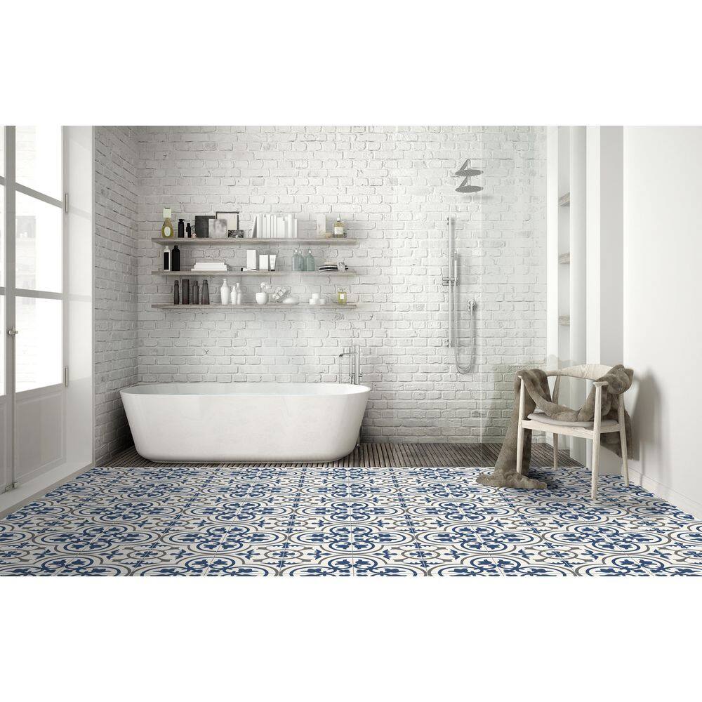 MSI Encaustic Zenzibar 8 in. x 8 in. Matte Porcelain Floor and Wall Tile (5.16 sq. ft.Case) NZAN8X8