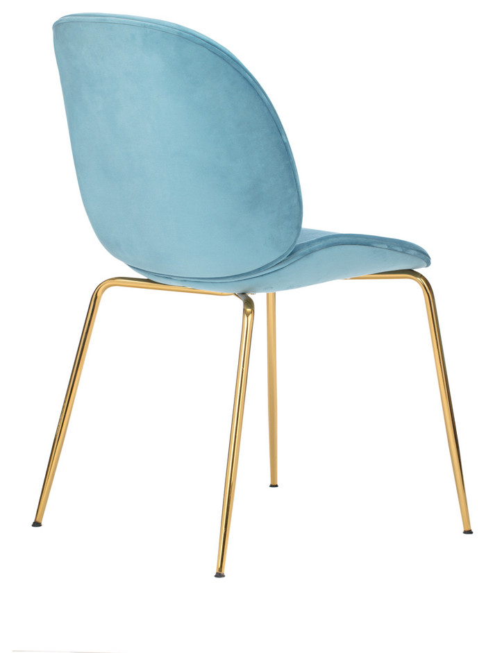 Pony Series Glamorous Fabric Upholstered Side/Dining Accent Chair   Midcentury   Dining Chairs   by Ariel Block  Houzz