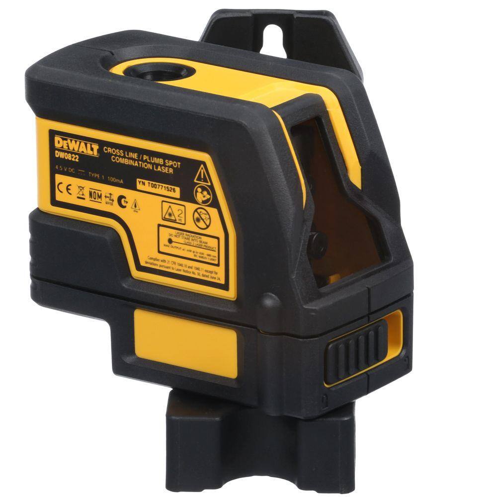 DW 165 ft. Red Self-Leveling Cross-Line and Plumb Spot Laser Level with (3) AAA Batteries  Case DW0822