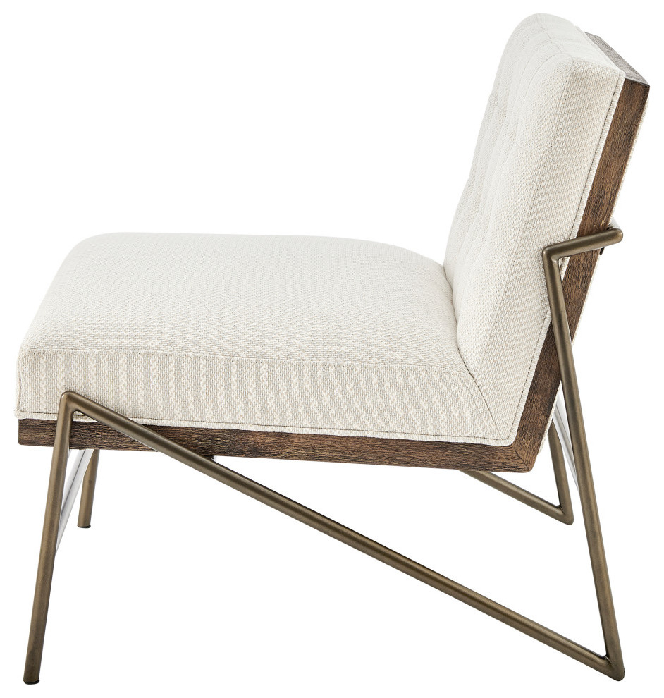 Marlow Fabric Accent Chair   Midcentury   Armchairs And Accent Chairs   by New Pacific Direct Inc.  Houzz