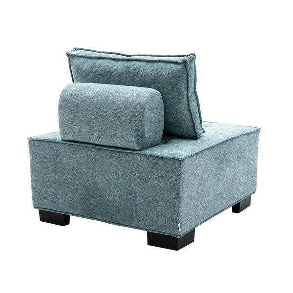 Poly fabric Square Living Room Ottoman Lazy Chair