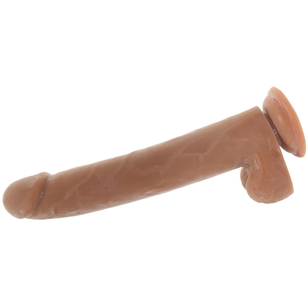 Size Queen 10 Inch Dildo in Brown