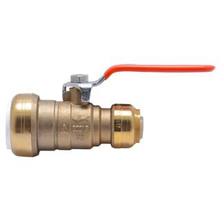 SharkBite 1 in. Push-to-Connect PVC IPS x 34 in. CTS Brass Ball Valve 25551LF