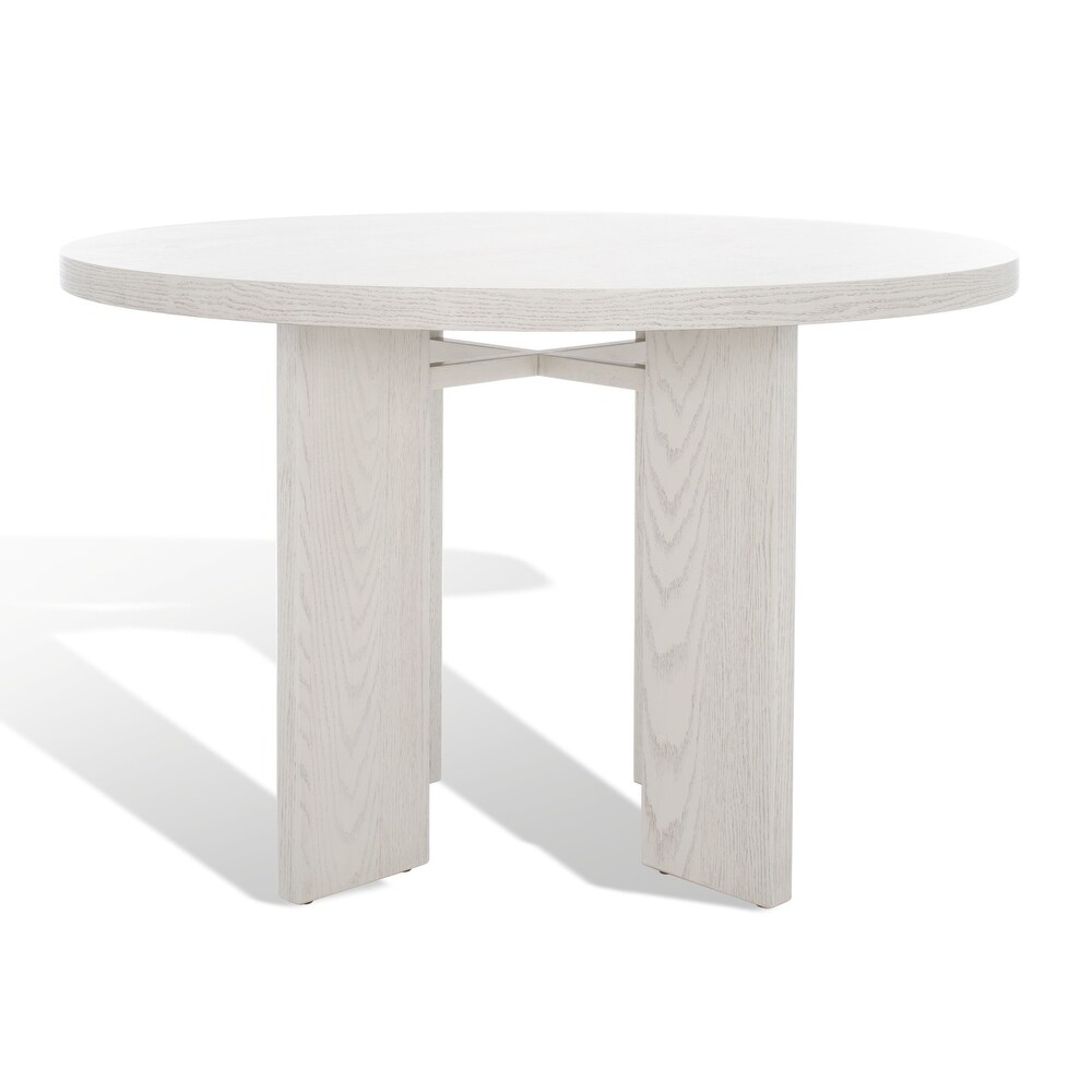 SAFAVIEH Couture Calamaria Round Wood Dining Table   47.75 IN W x 47.75 IN D x 30 IN H