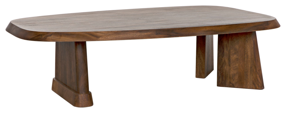 Confucius Coffee Table  Dark Walnut   Rustic   Coffee Tables   by Noir  Houzz