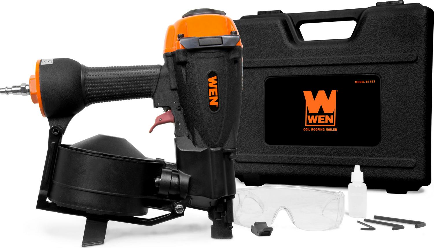 WEN Products 3/4-Inch to 1-3/4-Inch Pneumatic Coil Roofing Nailer