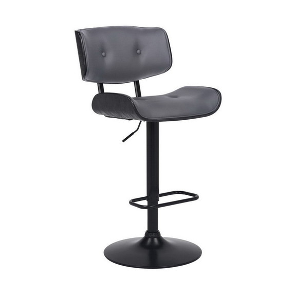 Benjara BM270411 Bar Stool with Leatherette Button...