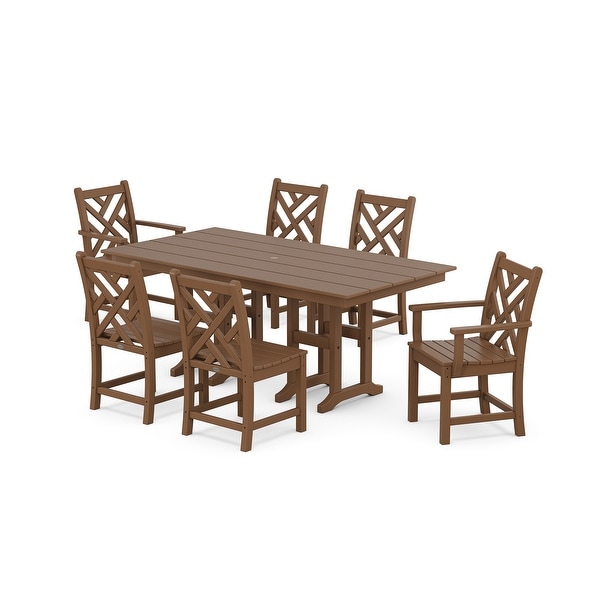 POLYWOOD Chippendale 7Piece Farmhouse Dining Set