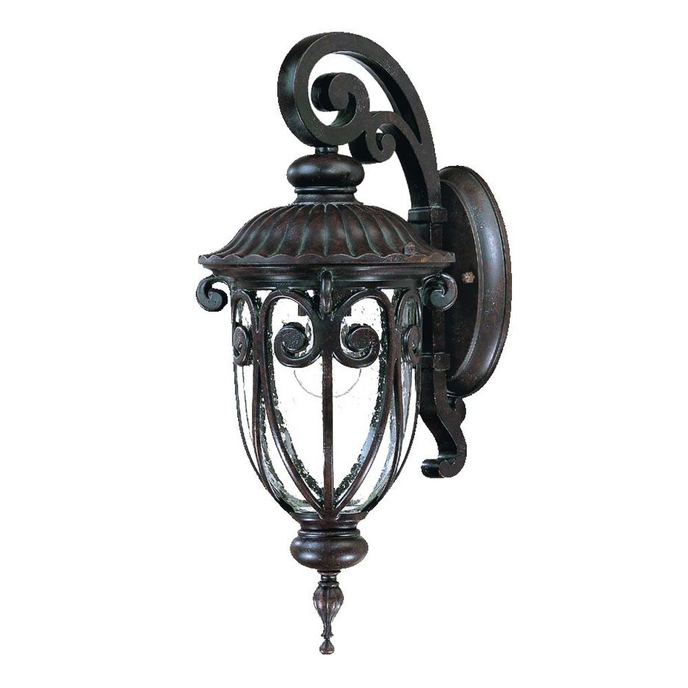 Acclaim Naples Collection 1-Light Outdoor Marbleized Mahogany Wall Light Shopping - The Best Deals on Outdoor Wall Lanterns | 23997968