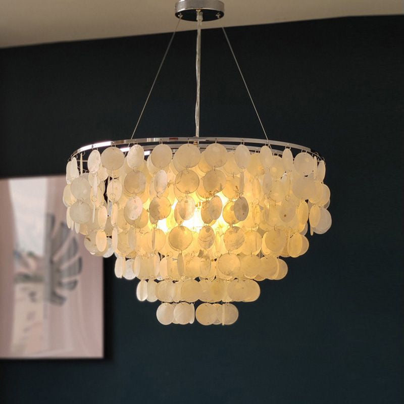 Round Shell Chandelier